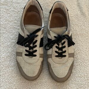 Miz Mooz Black and White Sneakers with Sleek Design